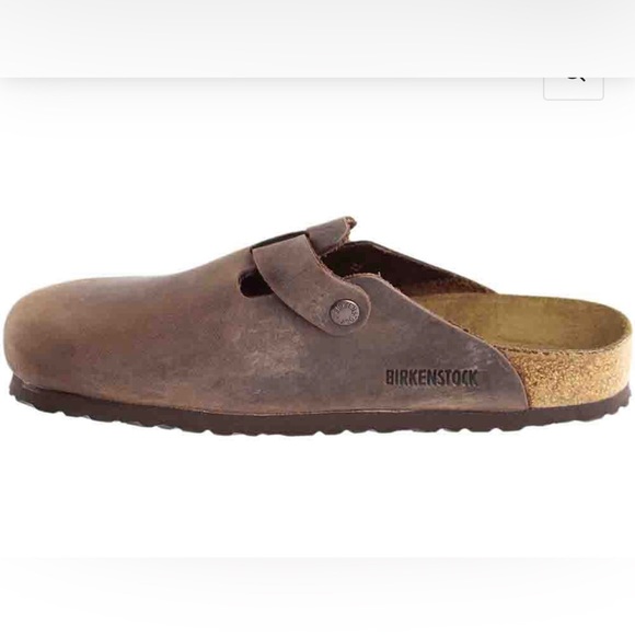 NWT Men’s Birkenstock Boston Oiled Leather Clog in Habana (Medium Brown) - Picture 8 of 15